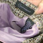 Context Lined Lavender Tweed Flirty Hem Skirt Purple Size 2 Photo 8