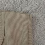 Striped Beige Skirt with Gold Button Accents Size 6 Photo 3