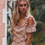 Alice McCALL  black ruffled lace crop top NWT Photo 13