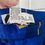 Vintage Pleated Atlantic Star Plaid Luxe Print Midi Skirt size S/M 6/8 small Photo 9