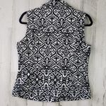 E39 By Eric Black & White Tailored Vest Medium Photo 6