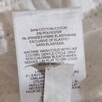 EXPRESS  White Eyelet Top with Puffy Sleeves Size Large Photo 8