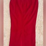 House Of CB NWOT  Martinez Cherry Red Maxi Skirt Sz L Photo 4
