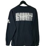 Adidas Ultraboost 19 T Shirt  Graphic Tee Cotton Long Sleeve Solid Black Large L Photo 2