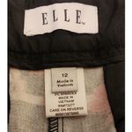 ELLE Floral Striped Shorts Casual Everyday Wear Black Pink Size 12 Photo 2