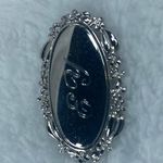 Sterling Silver E Y Initial Pin Brooch Marked Anson  Oval Shape Decorative Edges Photo 4