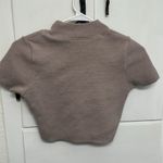 ZARA  soft stretch top in lilac, size medium Photo 1