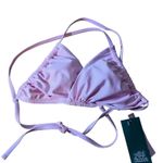 Wild Fable Women's Light Pink Lurex Twist Front Bikini Top - Size Medium - NWT Photo 0