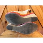 SO  Wedge Sandal With Multi Color Trim & Tan Upper Sz 8M Photo 6
