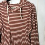ALBION FIT Albion Hooded Pullover Terracotta Stripe Sz M 491 Photo 5