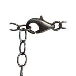 Vintage Sterling Silver Baroque Pearl Y Drop Necklace Collar Estate Adj 17" READ Photo 4