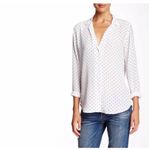 Equipment ✨Adalyn Uniform Dot Sz Large Blouse in Ivory White ✨ Photo 2