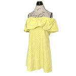 Cupcakes and Cashmere Dress Sz Small Yellow Lulu Off the Shoulder Western Cowgirl Photo 2