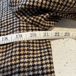 Mango  Oversized Houndstooth Blazer Brown Black Longline Jacket Medium Photo 8