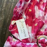 Revolve Torn by Ronny Kobo Collection Pink White Cut Out Mini Dress Size Small NWT Photo 8