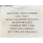 Liz Baker  Women's Brown Green Blue Long Sleeve Button Up Sheer‎ Blouse Size XL Photo 3