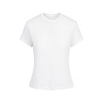 SKIMS  Sheer Jersey T-Shirt in Snow, Size XXS Photo 3