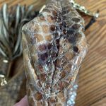 Michael Kors Embossed Leather Crossbody Bag Brown Python Snakeskin Photo 10