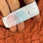 Free People Beach Small Short and Sweet Burnt Orange Knit Mini Dress Button Back Photo 10