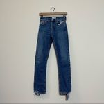 AGOLDE  Toni Stratosphere Medium Wash Mid-Rise Straight Slim Leg Jeans Size 24 Photo 4