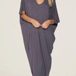 Barefoot Dreams NEW Luxe Milk Jersey Caftan in graphite OS Photo 0