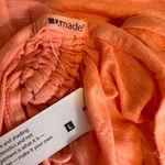 LA Made  Coral Short Sleeve Dress Back Detail Large New Photo 6