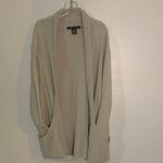 89th and Madison  Women's Beige Open-Front Cardigan Photo 1