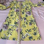 Loft Ann Taylor  Floral Print Boatneck Long Sleeve Shift Dress Size 4‎ Photo 11