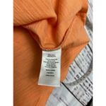 Talbots Slub Knit Tee Shirt Womens M Short Sleeves V Neck Peach Cotton Blend Photo 7