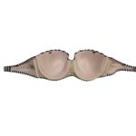 Sand & Shade Strapless Bra Bandeau Bra Blue White Striped Bra 36D Size M Photo 1