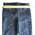 ZARA NWT Pull-on Pants W&B Collection Size Small Lace Look Detail Blue Photo 4
