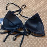 Relleciga  Black Bikini Top Size {S) Underwire/Strappy Back/Molded/Push Up Cups Photo 7