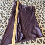 The Limited  Purple Satin Ruffle Front Knit Back‎ One Shoulder Blouse Size S Photo 11