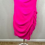 Amanda Uprichard Jasalina Ruched Mini Dress Hot Pink Photo 6
