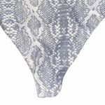 SheIn Gray White Snakeskin Print Swim Suit Bottoms Women's Size Small Photo 8