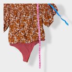 Free People Dessa one piece pin tuck top in rust size S Photo 6