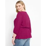 Lane Bryant plus size women’s size 18/20 new 3/4-Blouson-Sleeve Knit Blouse pink Photo 1