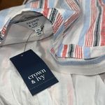 Crown & Ivy  PM sleeveless tiered midi dress square neck lined striped patriotic Photo 5