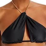 PQ Swim Black Gwen Chain Bikini Top Sz M NWT Size M Photo 1