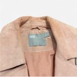 ASOS  pink suede leather moto jacket Photo 2