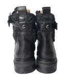 Circus by Sam Edelman Circus Sam Edelman Combat Boots Womens 7 Black Faux Leather Shearling Gretchen Photo 6