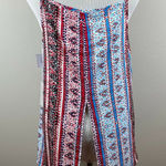1. State  Top Women Medium Split Back Tank Print High Low Cami Summer‎ Sleeveless Photo 0