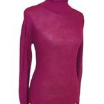 VTG Fuchsia shimmery 80s turtle neck sweater Photo 0