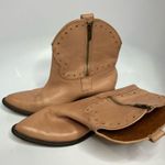 Lucky Brand Chantelx pink leather ankle cowgirl boots size 8 Photo 3