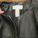Liz Claiborne Elizabeth by Black Leather Jacket Size 1X Photo 2