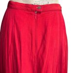 Vintage Desert West by Sherry Holt Cherry Red Flowy Long Maxi Skirt Women Small Photo 5