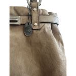 LANVIN Taupe Brown Leather Satchel Handbag Photo 4