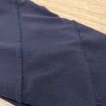 Alo Yoga Blue Mesh Panel Crop Leggings | Navy Blue Photo 4