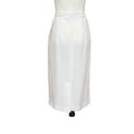 Leslie Fay Vintage Haberdashery White Knee Length Retro Pinup Pencil Skirt Sz 8 Photo 4
