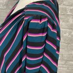 ASTR  The Label Striped Faux Wrap Bodysuit Photo 3